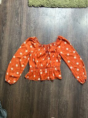 Lauren Conrad Polka Dot Shirt